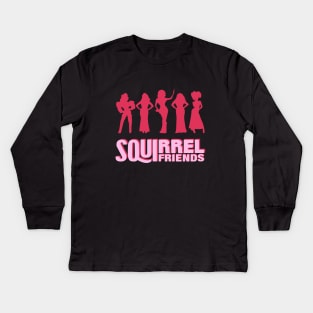 My Squirrel Friends- Rupaul Drag Race Kids Long Sleeve T-Shirt